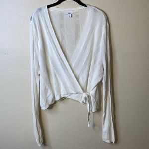 Bar III ✨ Women’s Cropped Wrapped Cardigan